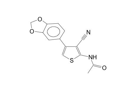 2-acetamido-3-cyano-4-(3,4-methylenedioxyphenyl)thiophene