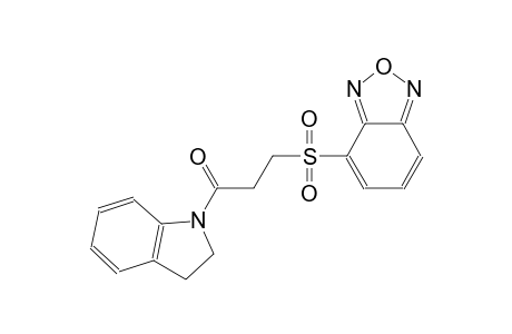 2,1,3-benzoxadiazole, 4-[[3-(2,3-dihydro-1H-indol-1-yl)-3-oxopropyl]sulfonyl]-
