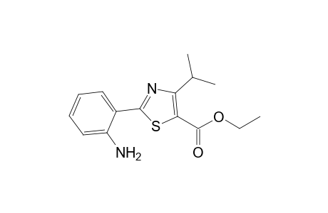 Ethyl 2-(2-Aminophenyl)-4-(isopropyl)thiazol-5-carboxylate