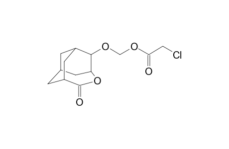 2-(5-oxo-4-oxa-5-homoadamantane-2-yl)oxymethoxy-2-oxoethylchloride