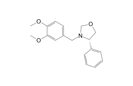(4S)-3-[(3,4-dimethoxyphenyl)methyl]-4-phenyl-1,3-oxazolidine