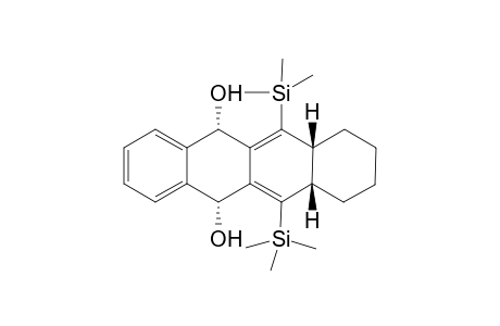 (5R,6aS,10aR,12S)-6,11-Bis-trimethylsilanyl-5,6a,7,8,9,10,10a,12-octahydro-naphthacene-5,12-diol