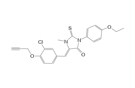 (5Z)-5-[3-chloro-4-(2-propynyloxy)benzylidene]-3-(4-ethoxyphenyl)-1-methyl-2-thioxo-4-imidazolidinone