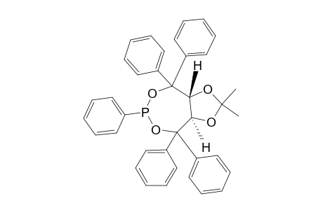 (3aR,8aR)-2,2-dimethyl-4,4,6,8,8-pentakis-phenyl-3a,8a-dihydro-[1,3]dioxolo[4,5-e][1,3,2]dioxaphosphepin
