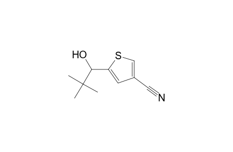 5-(1-hydroxy-2,2-dimethylpropyl)-3-thiophenecarbonitrile