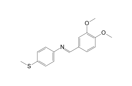 N-(3,4-dimethoxybenzylidene)-p-(methylthio)aniline