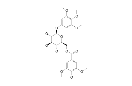3,4,5-TRIMETHOXYPHENYL-6-O-SYRINGOYL-BETA-D-GLUCOPYRANOSIDE