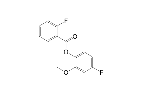 2-Fluorobenzoic acid, 2-methoxy-4-fluorophenyl ester