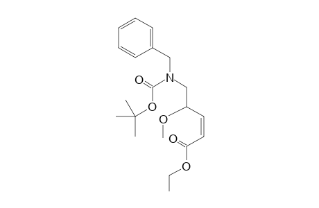 (Z)-Ethyl 5-[benzyl(t-butoxycarbonyl)amino]-4-methoxypent-2-enoate