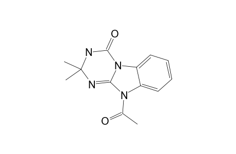 10-acetyl-2,2-dimethyl-3H-[1,3,5]triazino[1,6-a]benzimidazol-4-one