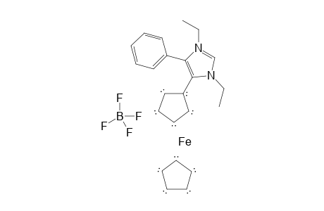 1,3-Diethyl-4-ferrocenyl-5-phenylimidazolium tetrafluoroborate