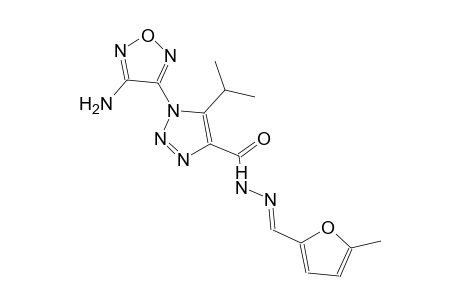 1-(4-amino-1,2,5-oxadiazol-3-yl)-5-isopropyl-N'-[(E)-(5-methyl-2-furyl)methylidene]-1H-1,2,3-triazole-4-carbohydrazide