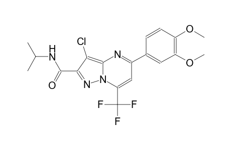 3-chloro-5-(3,4-dimethoxyphenyl)-N-isopropyl-7-(trifluoromethyl)pyrazolo[1,5-a]pyrimidine-2-carboxamide