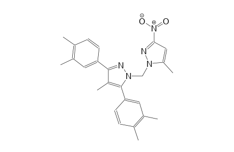 3,5-bis(3,4-dimethylphenyl)-4-methyl-1-[(5-methyl-3-nitro-1H-pyrazol-1-yl)methyl]-1H-pyrazole