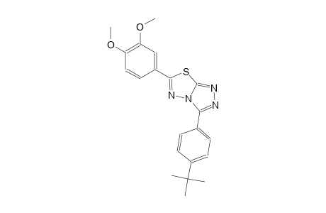 3-(4-tert-butylphenyl)-6-(3,4-dimethoxyphenyl)[1,2,4]triazolo[3,4-b][1,3,4]thiadiazole