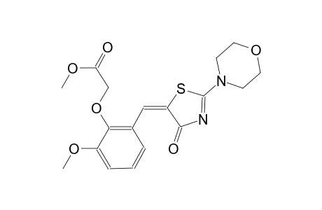 methyl {2-methoxy-6-[(E)-(2-(4-morpholinyl)-4-oxo-1,3-thiazol-5(4H)-ylidene)methyl]phenoxy}acetate