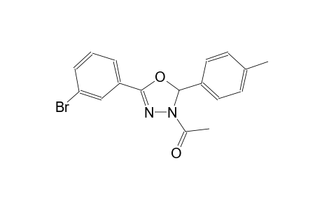 1,3,4-oxadiazole, 3-acetyl-5-(3-bromophenyl)-2,3-dihydro-2-(4-methylphenyl)-