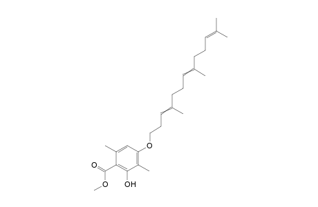 methyl 2-hydroxy-3,6-dimethyl-4-((4,8,12-trimethyltrideca-3,7,11-trien-1-yl)oxy)benzoate