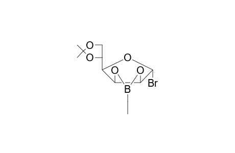 4-Bromanyl-6-(2,2-dimethyl-1,3-dioxolan-4-yl)-2-ethyl-3a,4,6,6a-tetrahydrofuro[3,4-d][1,3,2]dioxaborole