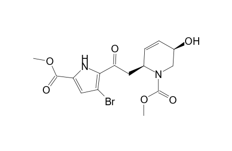 (3R,6S)-6-[2-(3-bromo-5-carbomethoxy-1H-pyrrol-2-yl)-2-keto-ethyl]-3-hydroxy-3,6-dihydro-2H-pyridine-1-carboxylic acid methyl ester