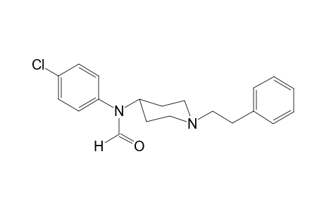 N-(4-Chlorophenyl)-N-[1-(2-phenylethyl)piperidin-4-yl]formamide