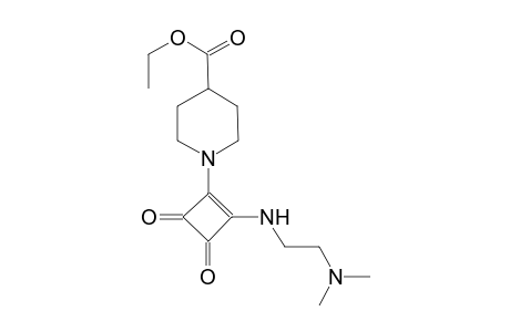 4-piperidinecarboxylic acid, 1-[2-[[2-(dimethylamino)ethyl]amino]-3,4-dioxo-1-cyclobuten-1-yl]-, ethyl ester