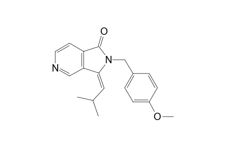 2,3-Dihydro-3-isobutylidene-2-(4-methoxyphenyl)methyl-1H-pyrrolo[3,4-c]pyridin-1-one