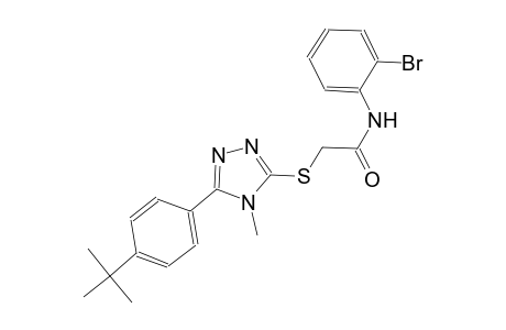 N-(2-bromophenyl)-2-{[5-(4-tert-butylphenyl)-4-methyl-4H-1,2,4-triazol-3-yl]sulfanyl}acetamide