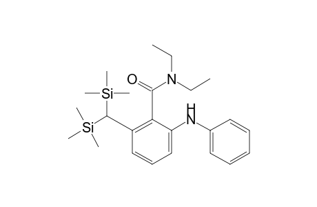 N,N-diethyl-2-(N-phenylamino)-6-[bis(trimethylsilyl)methyl]benzamide