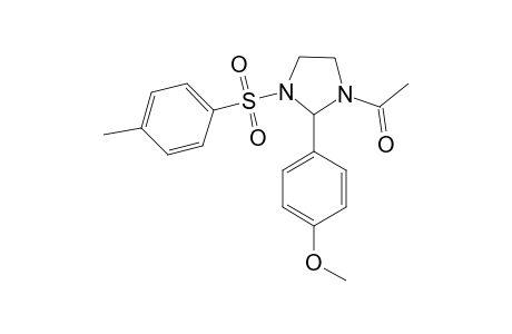 4-(1-Acetyl-3-[(4-methylphenyl)sulfonyl]-2-imidazolidinyl)phenyl methyl ether