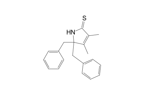 2H-Pyrrole-2-thione, 1,5-dihydro-3,4-dimethyl-5,5-bis(phenylmethyl)-