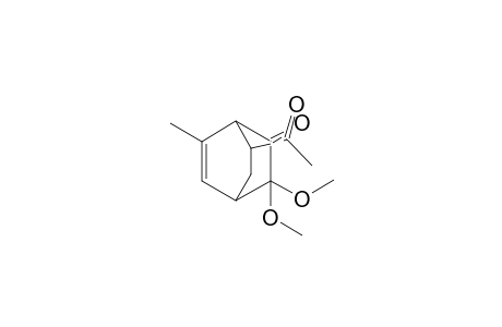7-Acetyl-3,3-dimethoxy-6-methylbicyclo[2.2.2]oct-5-ene-2-one