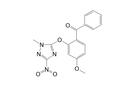 {4-Methoxy-2-[(1-methyl-3-nitro-1H-1,2,4-triazol-5-yl)oxy]phenyl}(phenyl)methanone