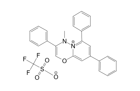 3-Phenyl-5,7-diphenyl-4-methyl-4H-pyrido[2,1-b]-1,3,4-oxadiazinium trifluoromethane sulphonate