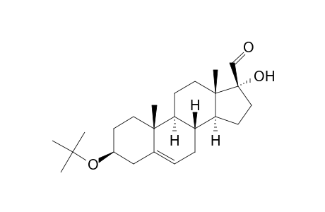 Androst-5-ene-17-carboxaldehyde, 3-(1,1-dimethylethoxy)-17-hydroxy-, (3.beta.,17.beta.)-