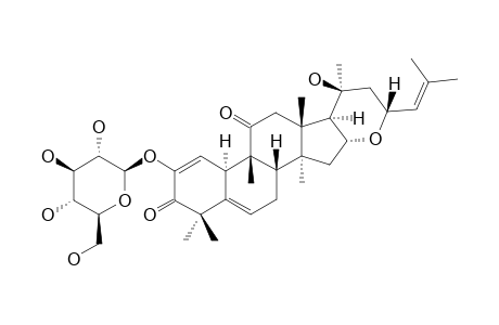 AOIBACLYIN;16-ALPHA,23-ALPHA-EPOXY-2,20-BETA-DIHYDROXY-CUCURBITA-1,5,24-TRIENE-2-O-BETA-D-GLUCOPYRANOSIDE