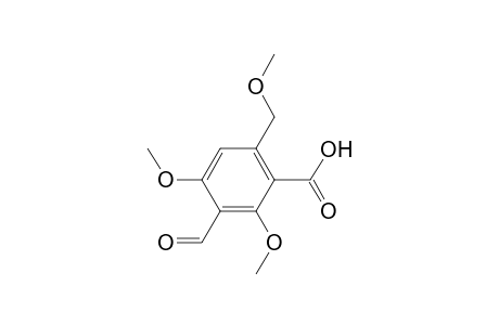Benzoic acid, 3-formyl-2,4-dimethoxy-6-(methoxymethyl)-