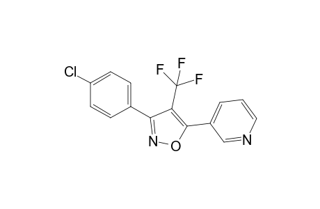 3-(4-Chlorophenyl)-5-(3-pyridinyl)-4-(trifluoromethyl)isoxazole