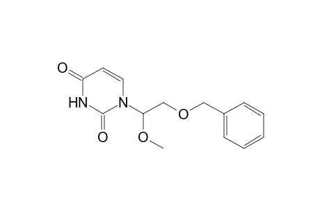 1-(1-Methoxy-2-phenylmethoxy-ethyl)pyrimidine-2,4-dione