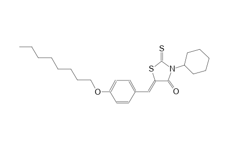 (5Z)-3-cyclohexyl-5-[4-(octyloxy)benzylidene]-2-thioxo-1,3-thiazolidin-4-one