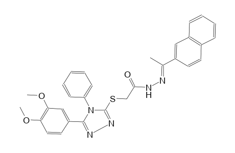 acetic acid, [[5-(3,4-dimethoxyphenyl)-4-phenyl-4H-1,2,4-triazol-3-yl]thio]-, 2-[(E)-1-(2-naphthalenyl)ethylidene]hydrazide
