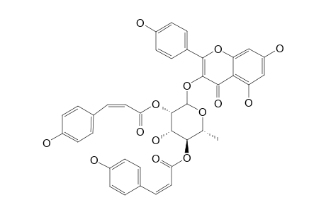 KAEMPFEROL-3-O-ALPHA-L-(2'',4''-DI-Z-PARA-COUMAROYL)-RHAMNOPYRANOSIDE