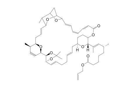 24,25-Didehydro-25-deoxy-21,22-O-isopropyidene-sorangicin - allyl ester