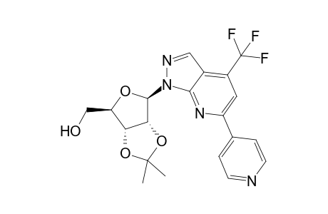 4-(trifluoromethyl)-1-(2,3-o-isopropylidene-,beta.,D-ribofuranosyl)-6-(pyridin-4-yl)-1H-pyrazolo[3,4-b]pyridine