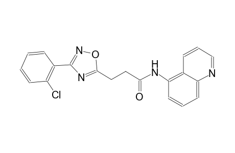 1,2,4-oxadiazole-5-propanamide, 3-(2-chlorophenyl)-N-(5-quinolinyl)-