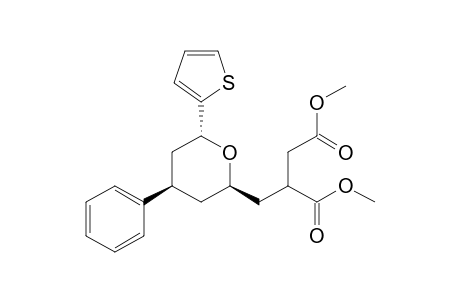 Dimethyl 2-[rel-(2R,4R,6R)-4-phenyl-2-(thien-2-yl)-tetrahydropyr-6-yl]-methyl succinate