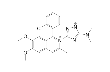 [5-[1-(2-chlorophenyl)-6,7-dimethoxy-3-methyl-isoquinolin-2-ium-2-yl]-1,2-diaza-4-azanidacyclopenta-2,5-dien-3-yl]-dimethyl-amine