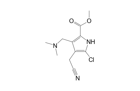 1H-Pyrrole-2-carboxylic acid, 5-chloro-4-cyanomethyl-3-(dimethylamino)methyl-, methyl ester