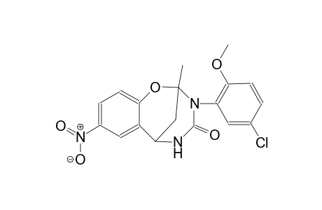 10-(5-chloro-2-methoxyphenyl)-9-methyl-4-nitro-8-oxa-10,12-diazatricyclo[7.3.1.0²,⁷]trideca-2,4,6-trien-11-one