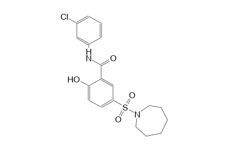 benzamide, N-(3-chlorophenyl)-5-[(hexahydro-1H-azepin-1-yl)sulfonyl]-2-hydroxy-